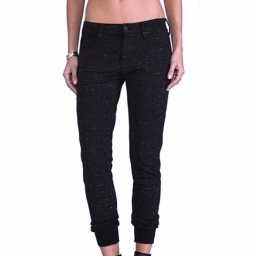 Mother The Trainer Track Joggers Pants Black Sky Pirate sz25